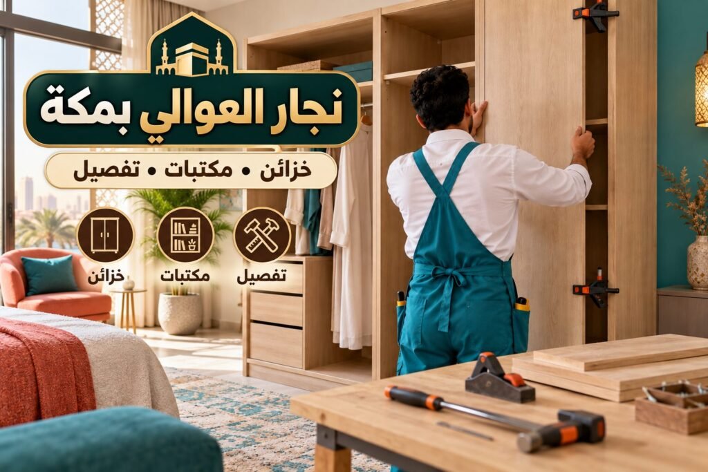 نجار العوالي بمكة — تركيب خزائن خشبية