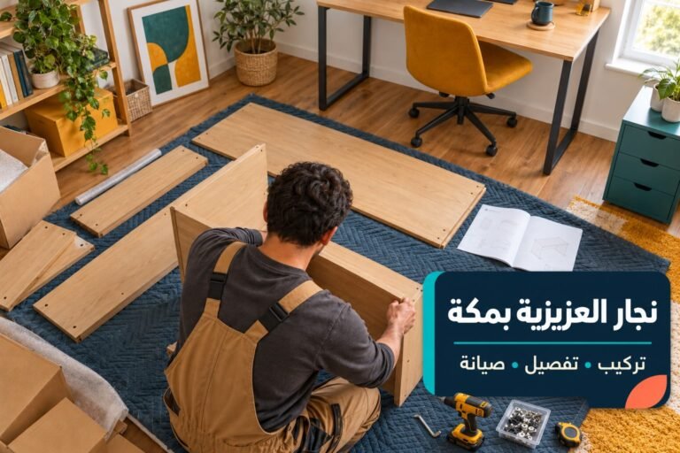 نجار العزيزية بمكة — تجميع قطع الأثاث
