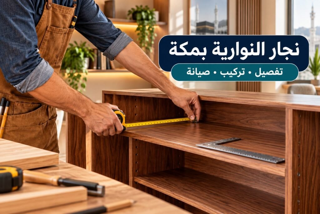 نجار النوارية بمكة — قياس وحدات مطبخ