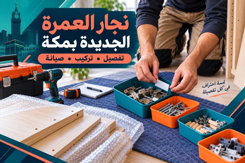 نجار العمرة الجديدة بمكة — تنظيم ملحقات الأثاث
