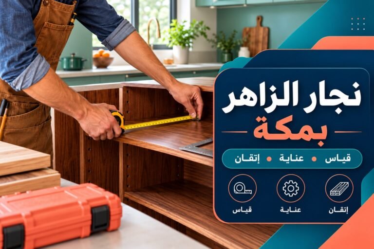 نجار الزاهر بمكة — قياس رفوف المطبخ