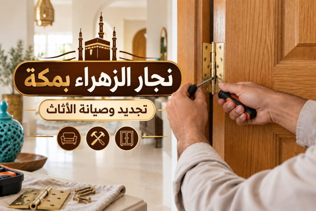نجار الزهراء بمكة — صيانة مفصلات الأبواب